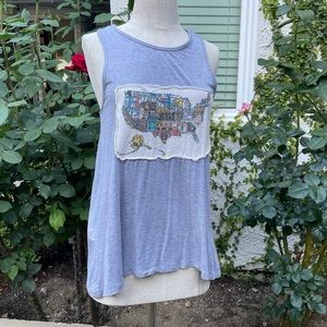 Patch tank top /grey/Medium